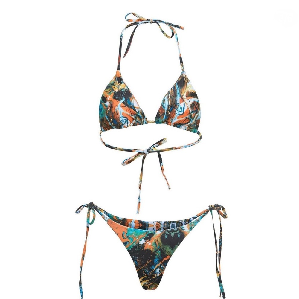 Multicolor Abstract Bikini Set - Picture 4 of 6